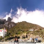 Laban Rata resthouse and Mt Kinabalu